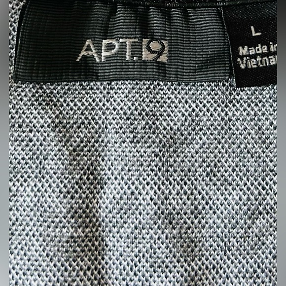 Apt 9 Women’s Ogee Gogeo Print Crew Neck Sleeveless Knit Peplum Top Size L - Picture 6 of 8